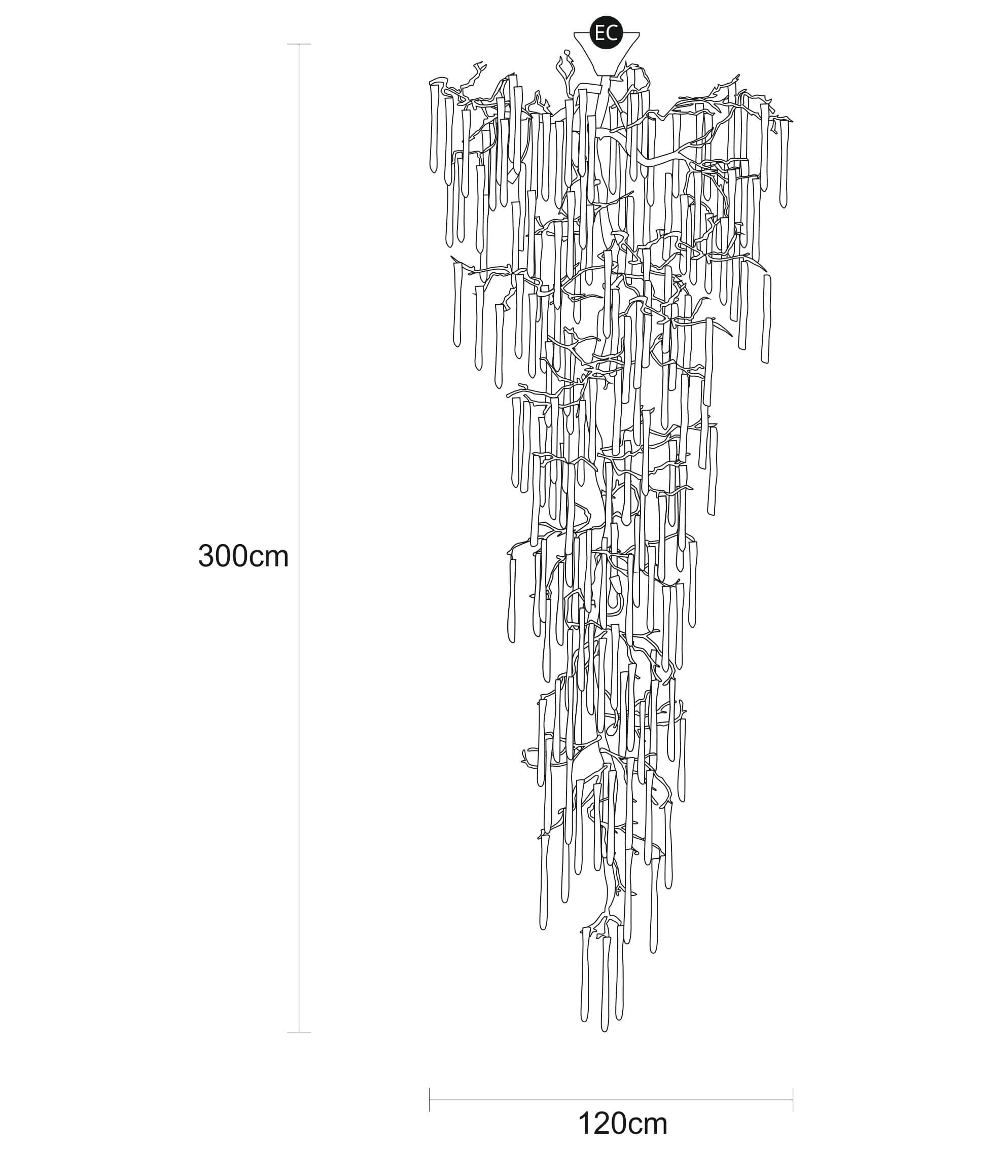 Suspension Glamour Stalactite Large