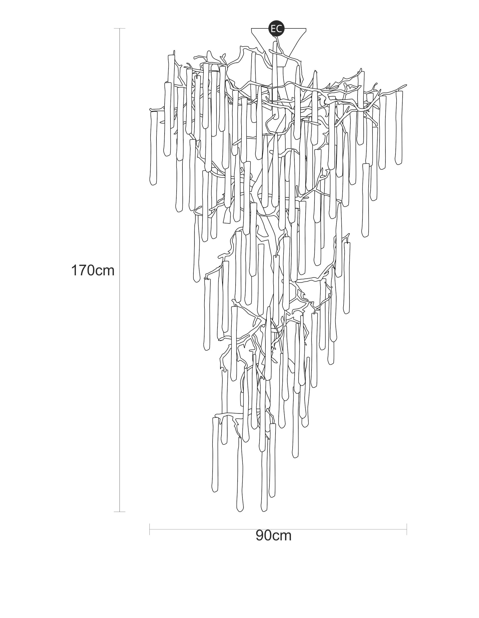 Suspension Glamour Stalactite Small
