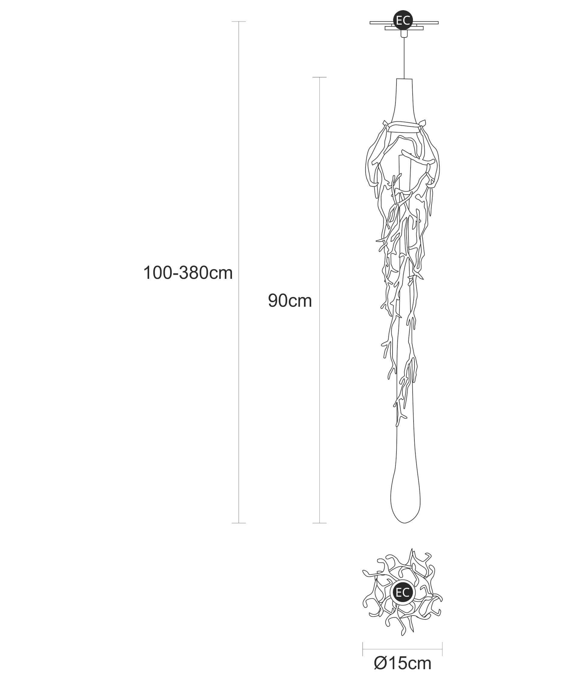Suspension Liquid Drip Recessed Single