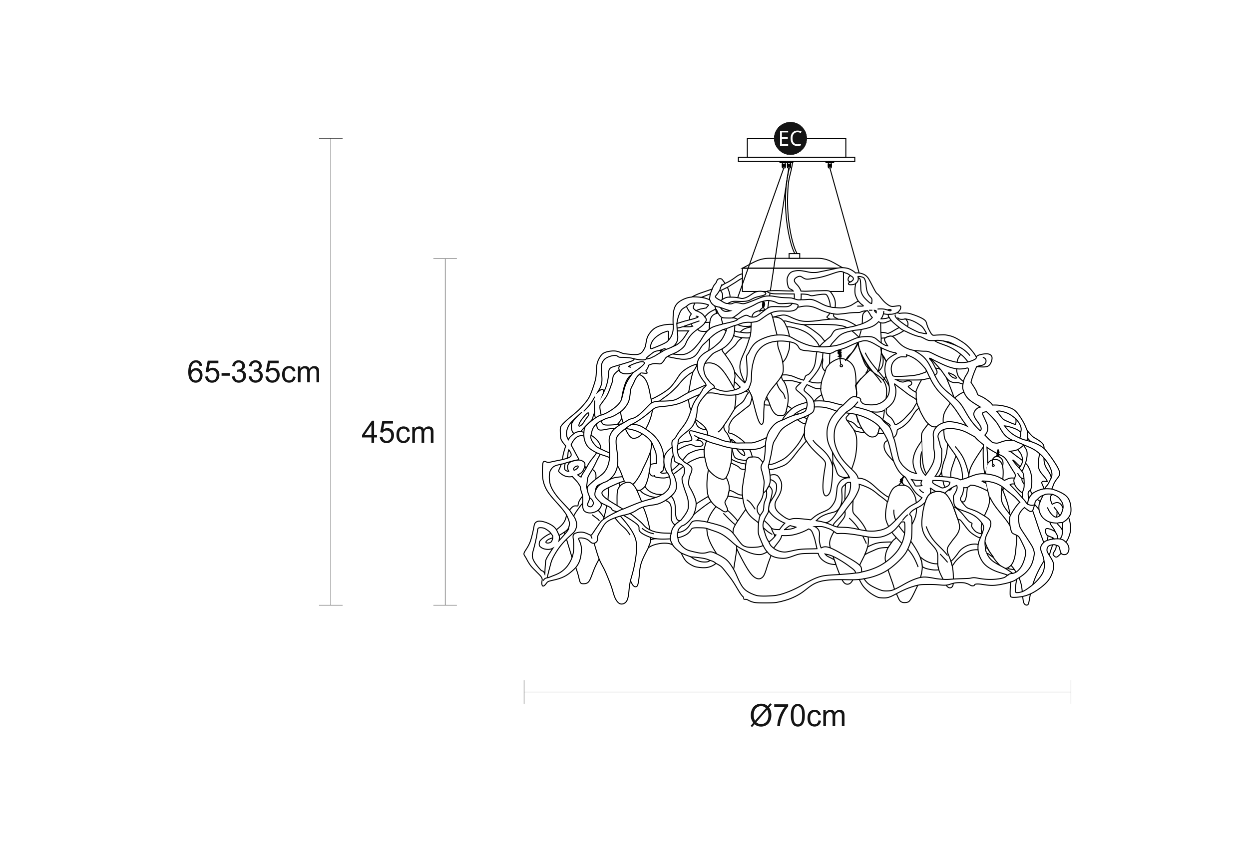 Suspension Niagara Dome Small