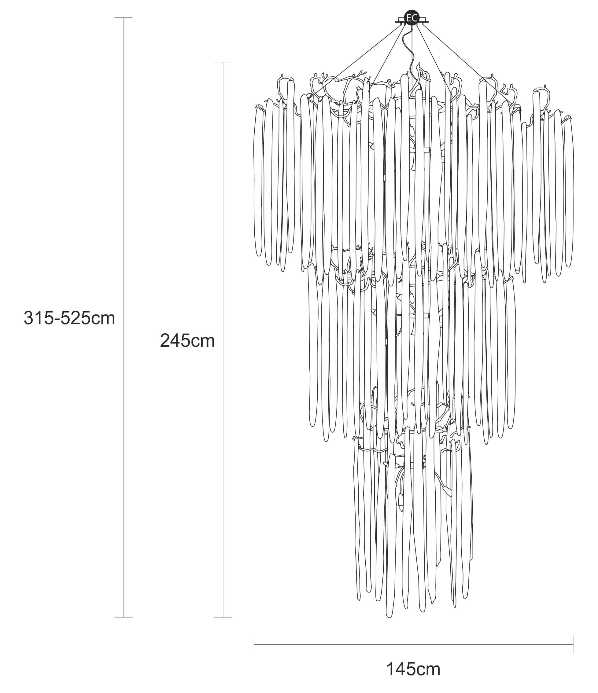 Suspension Waterfall Cascade Triple
