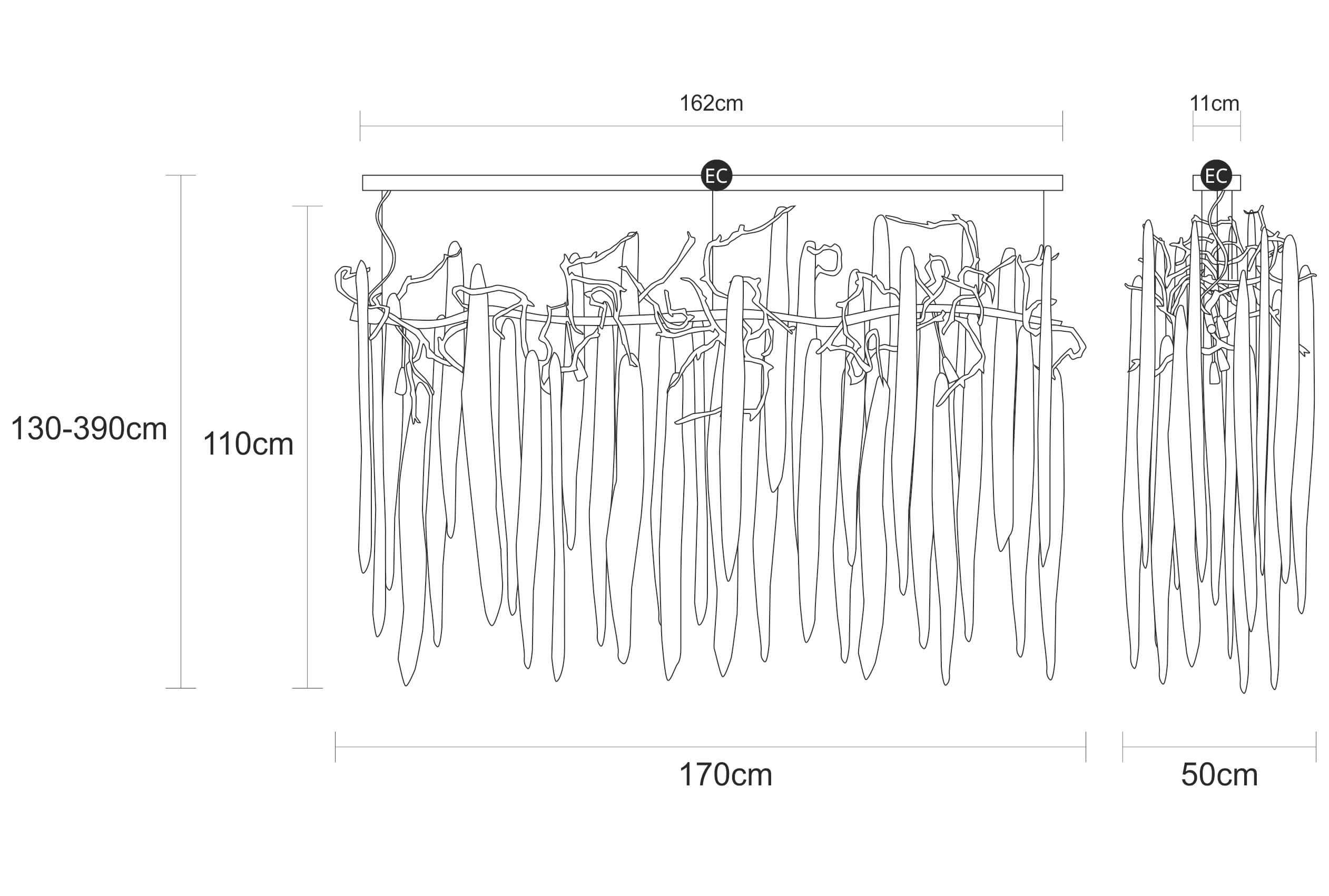 Suspension Waterfall Rainbow Medium