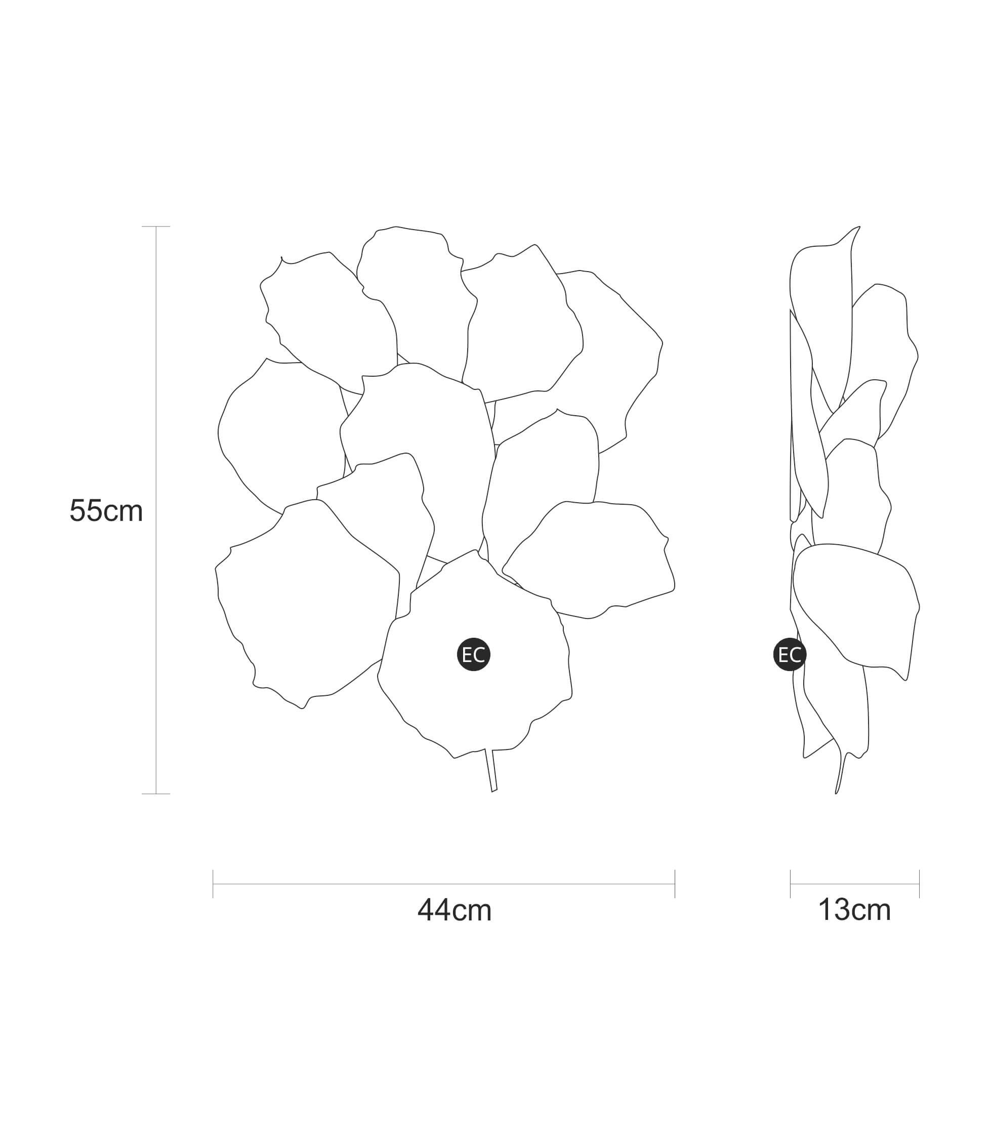 Sconce Pathleaf Heap Small