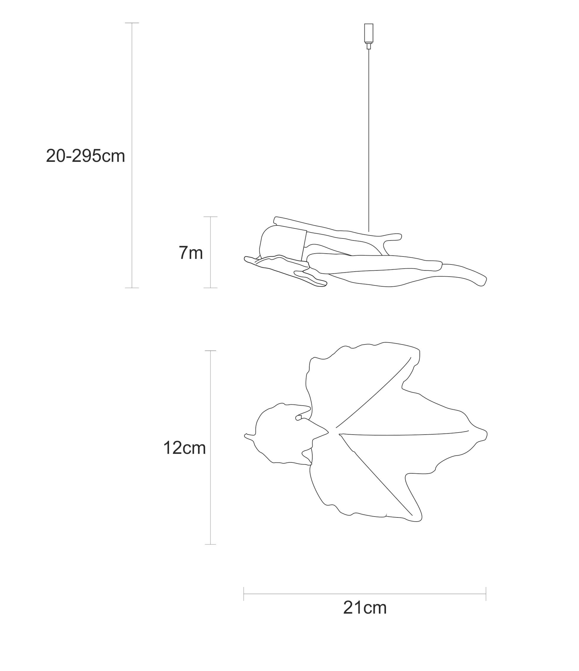 Suspension Folio Simple Glass Small