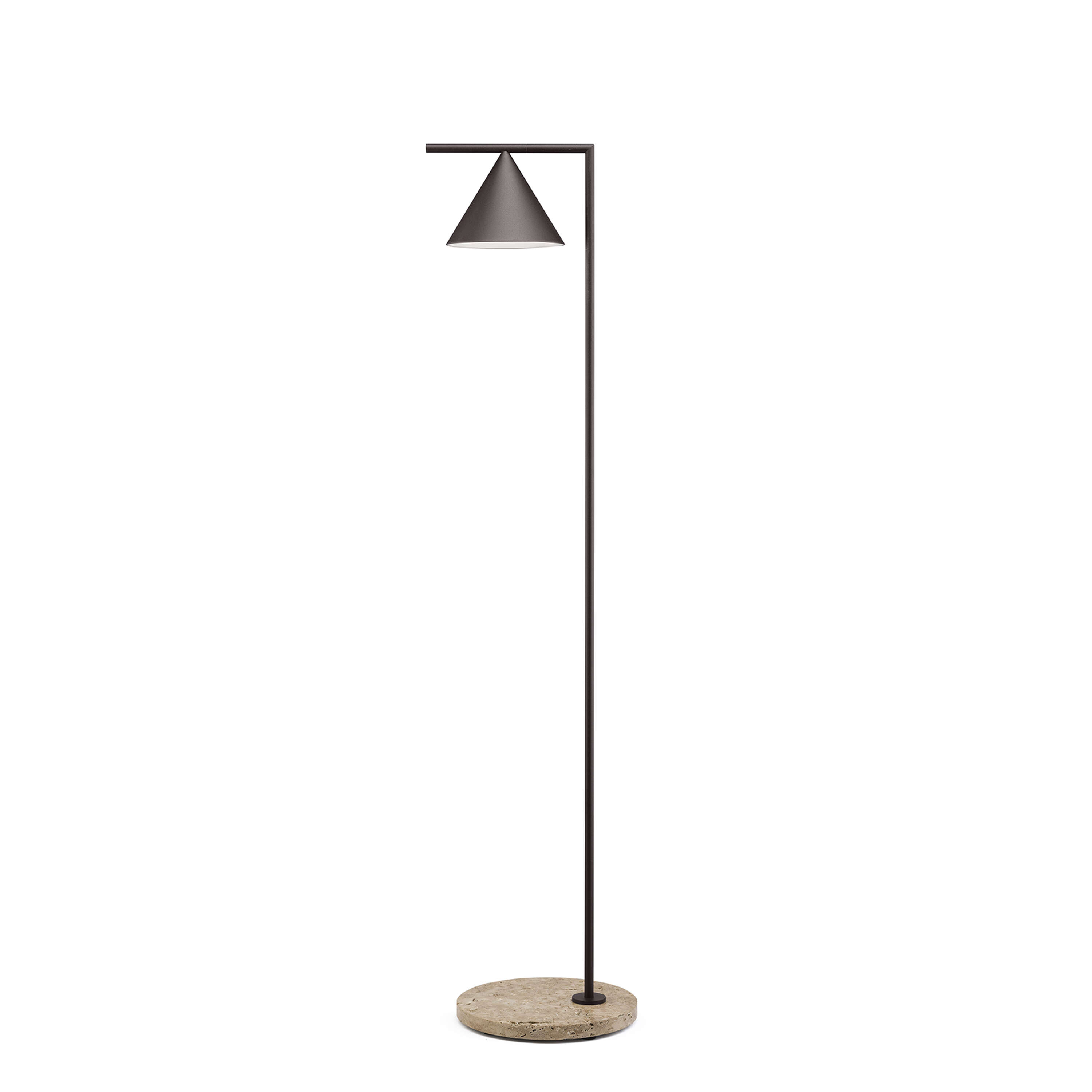 Floor lamp Captain Flint Outdoor H 1537 mm Brass Finish/Grey Lava