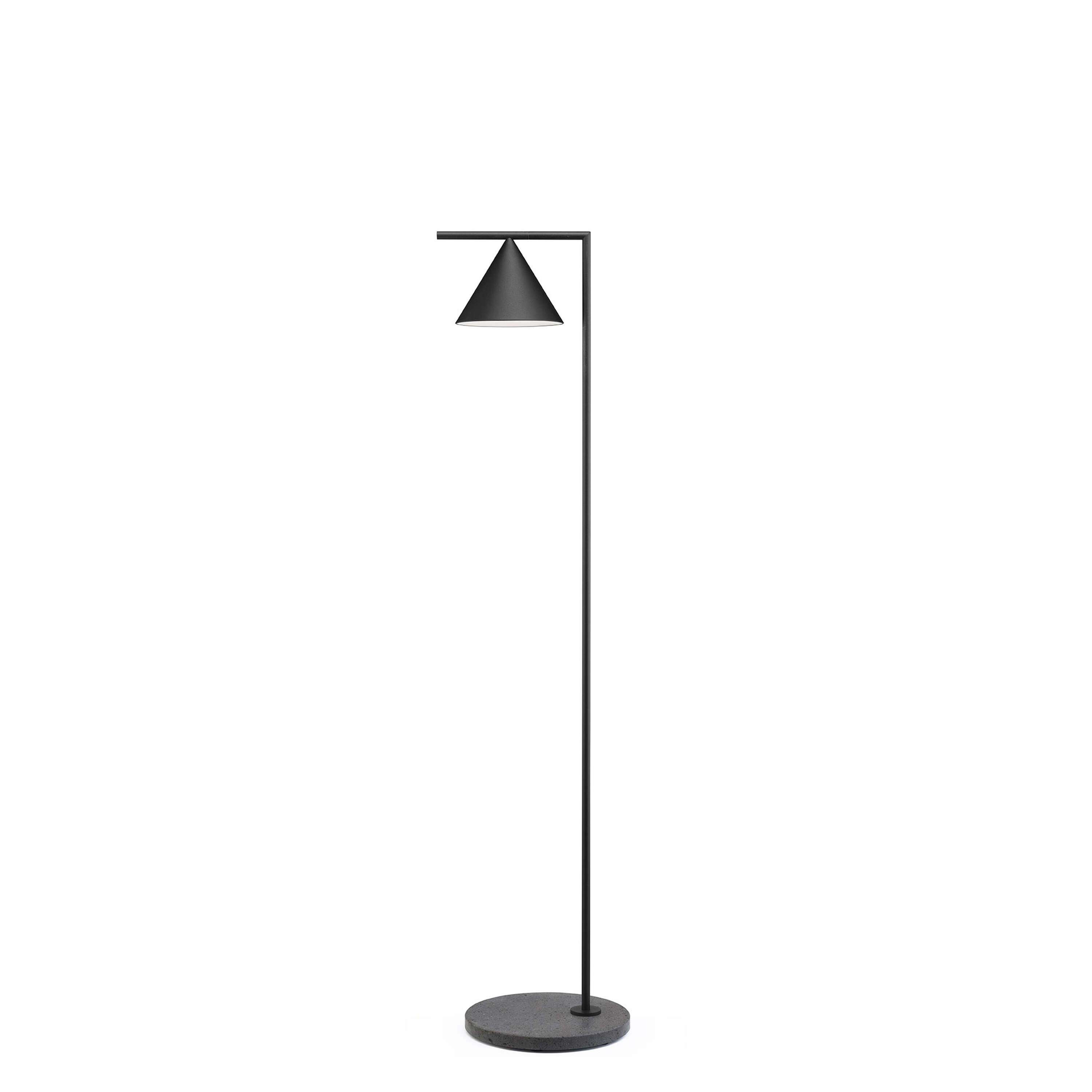 Floor lamp Captain Flint Outdoor H 1537 mm Brass Finish/Grey Lava