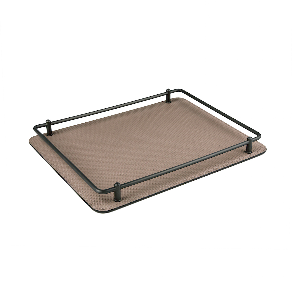 Tray Rondo Bronze Bellagio Dove 28.5 x 38.5 cm