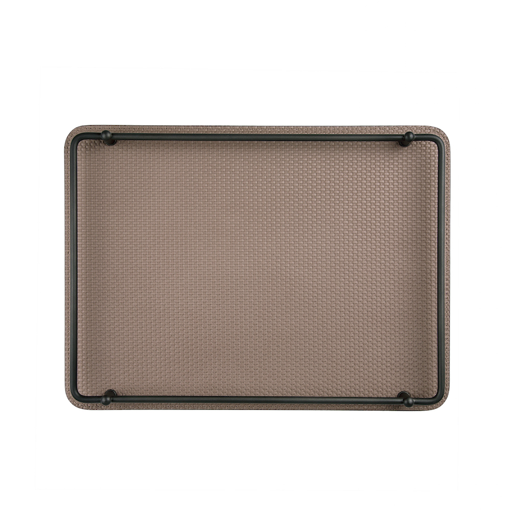 Tray Rondo Bronze Bellagio Dove 28.5 x 38.5 cm