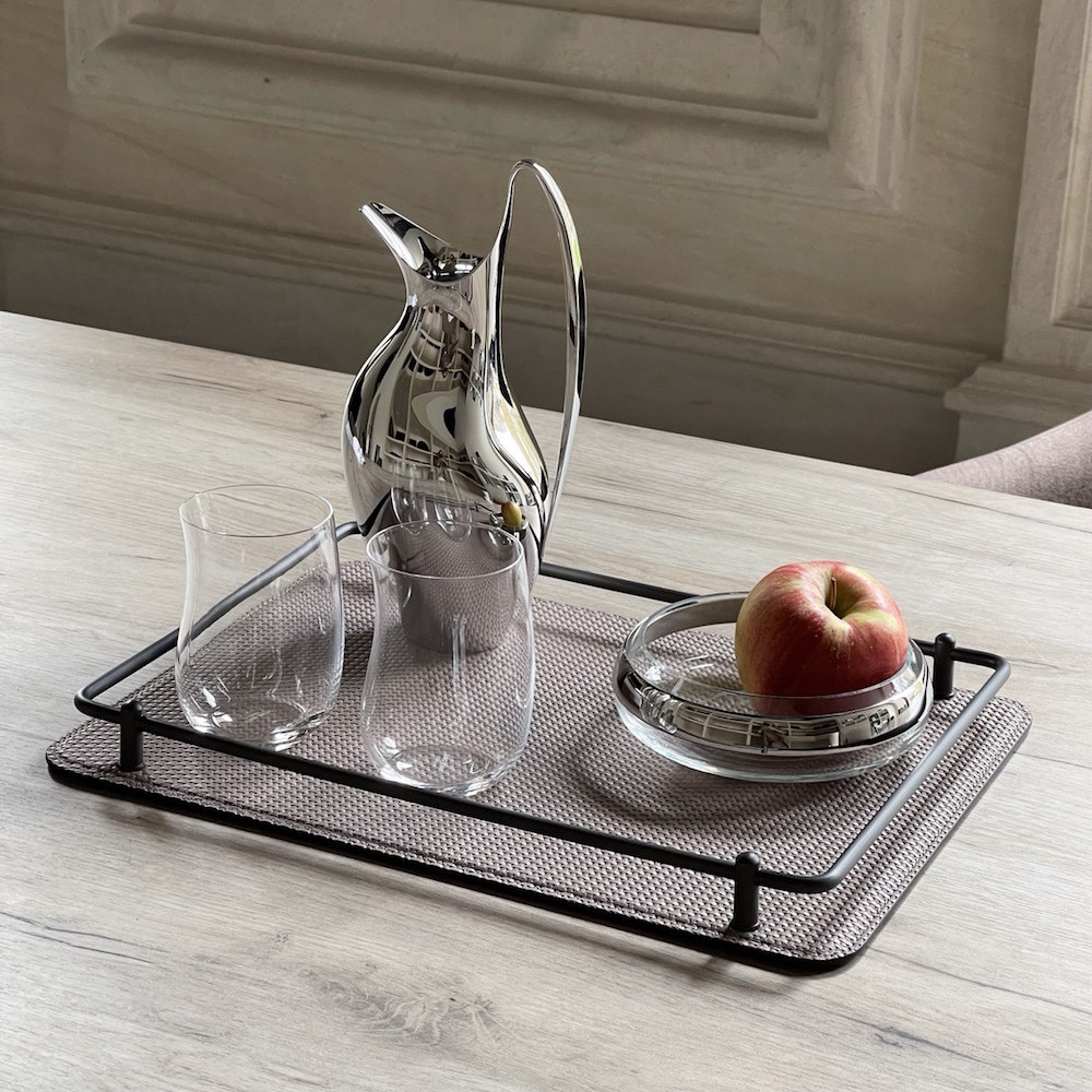 Tray Rondo Bronze Bellagio Dove 28.5 x 38.5 cm