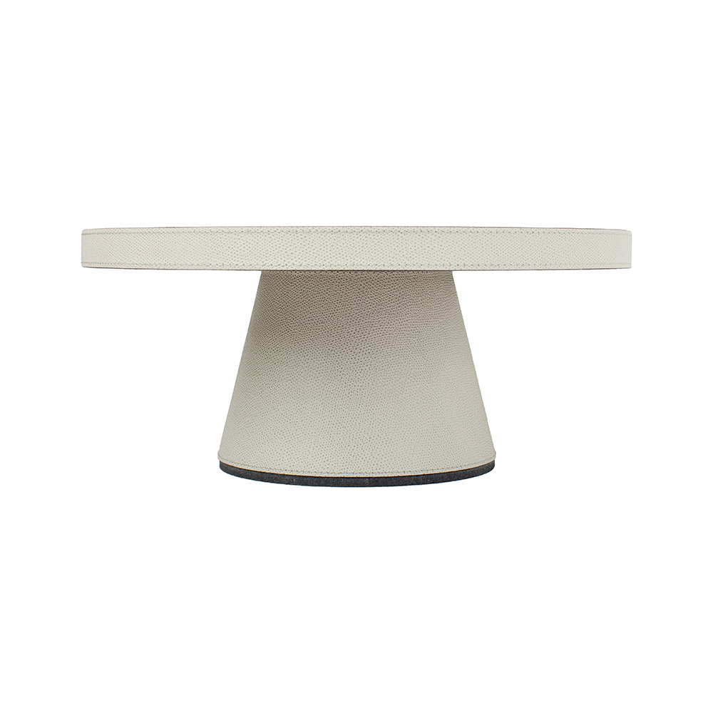Tray with leg GOURMET LIGHT GREY Ø35.5 x 15.5 cm