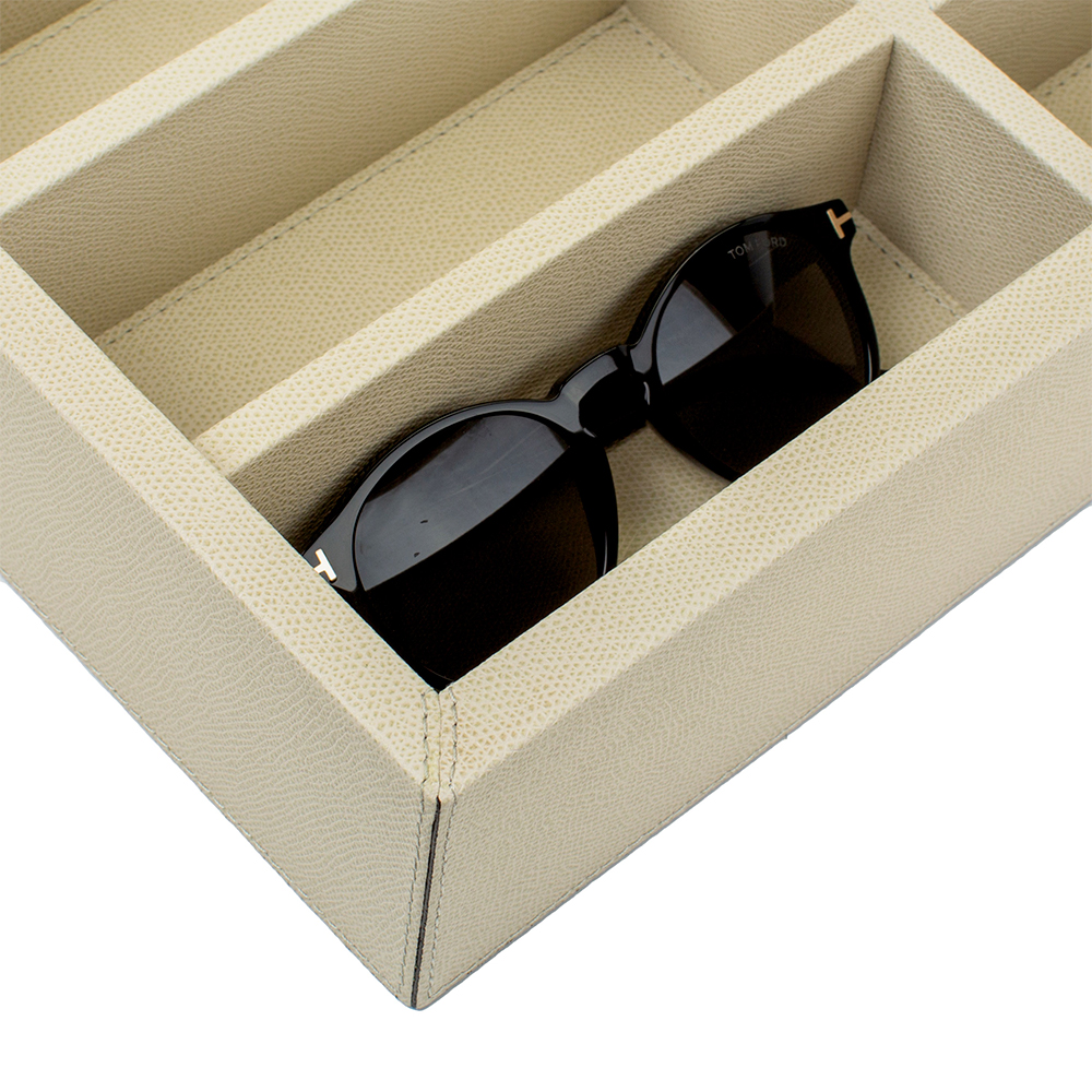 Glasses box GLASSES LIGHT GREY 37 x 30 x 8.5 cm