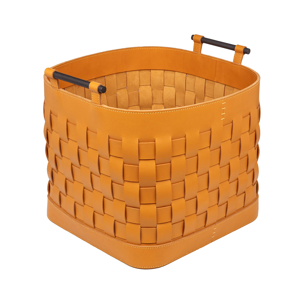 Laundry basket RAVENNA YELLOW 38 x 38 x 34.5 cm