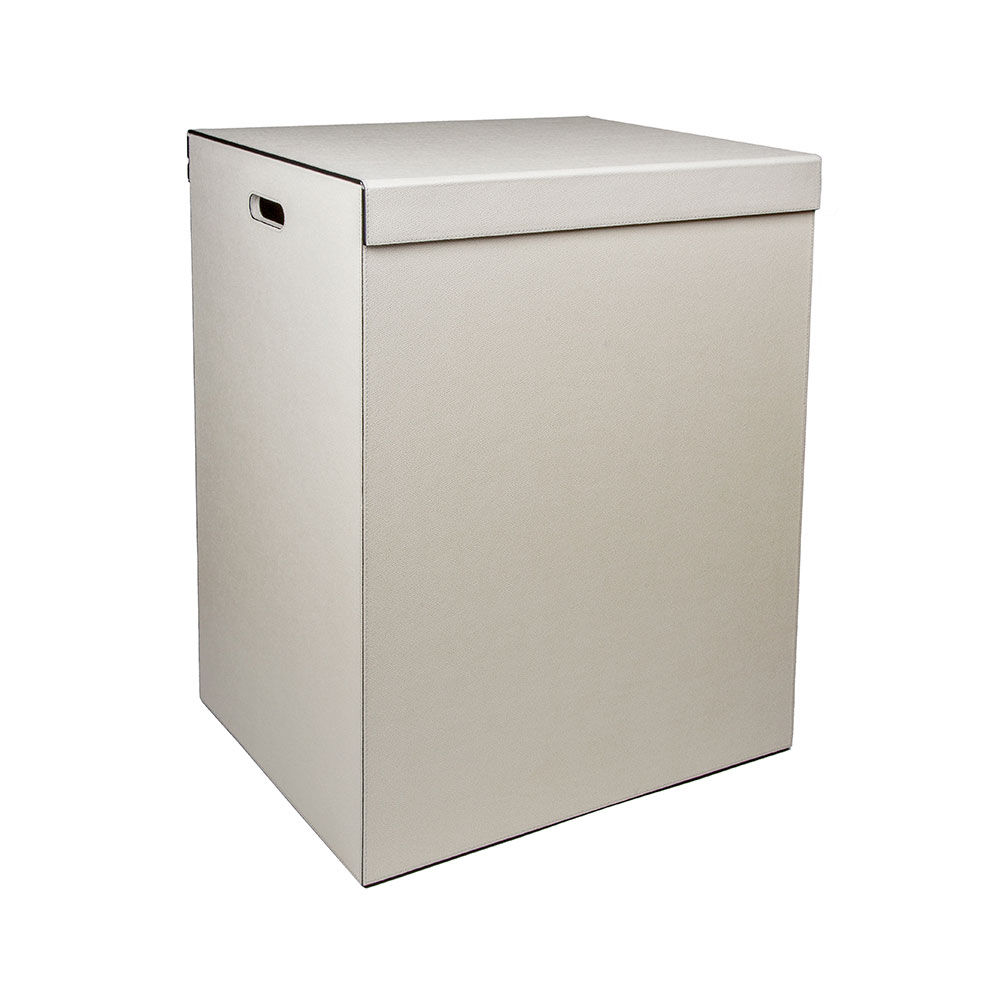 Laundry basket with lid PARMA LIGHT GREY 50 x 41.5 x 66.5 cm