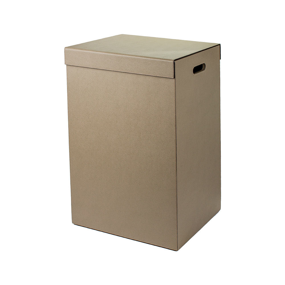 Laundry basket with lid PARMA MUD 40 x 31.5 x 61.5 cm