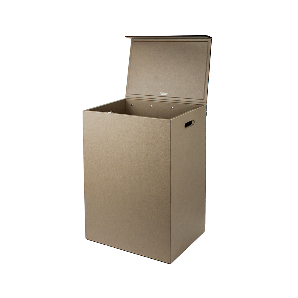 Laundry basket with lid PARMA MUD 40 x 31.5 x 61.5 cm