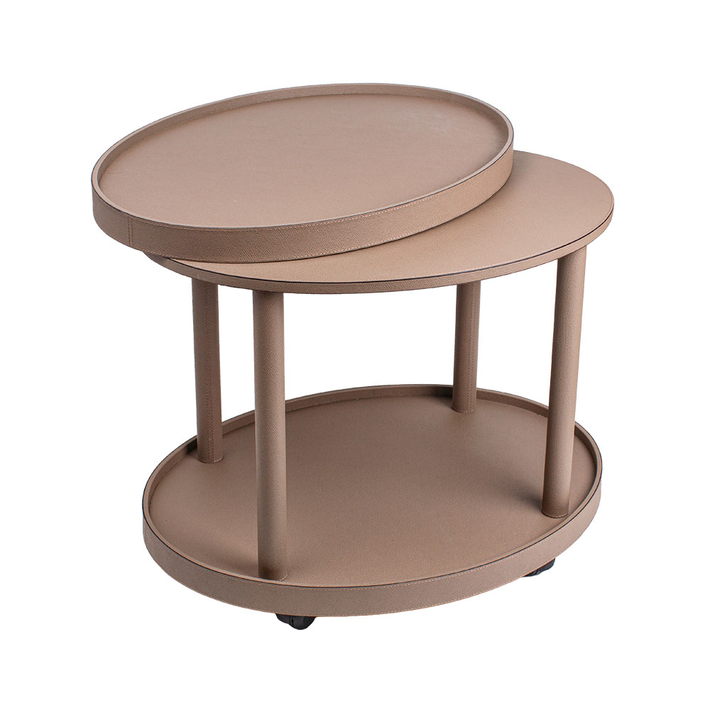 Coffee table POLO OVAL MUD 45 x 61 x 49 cm