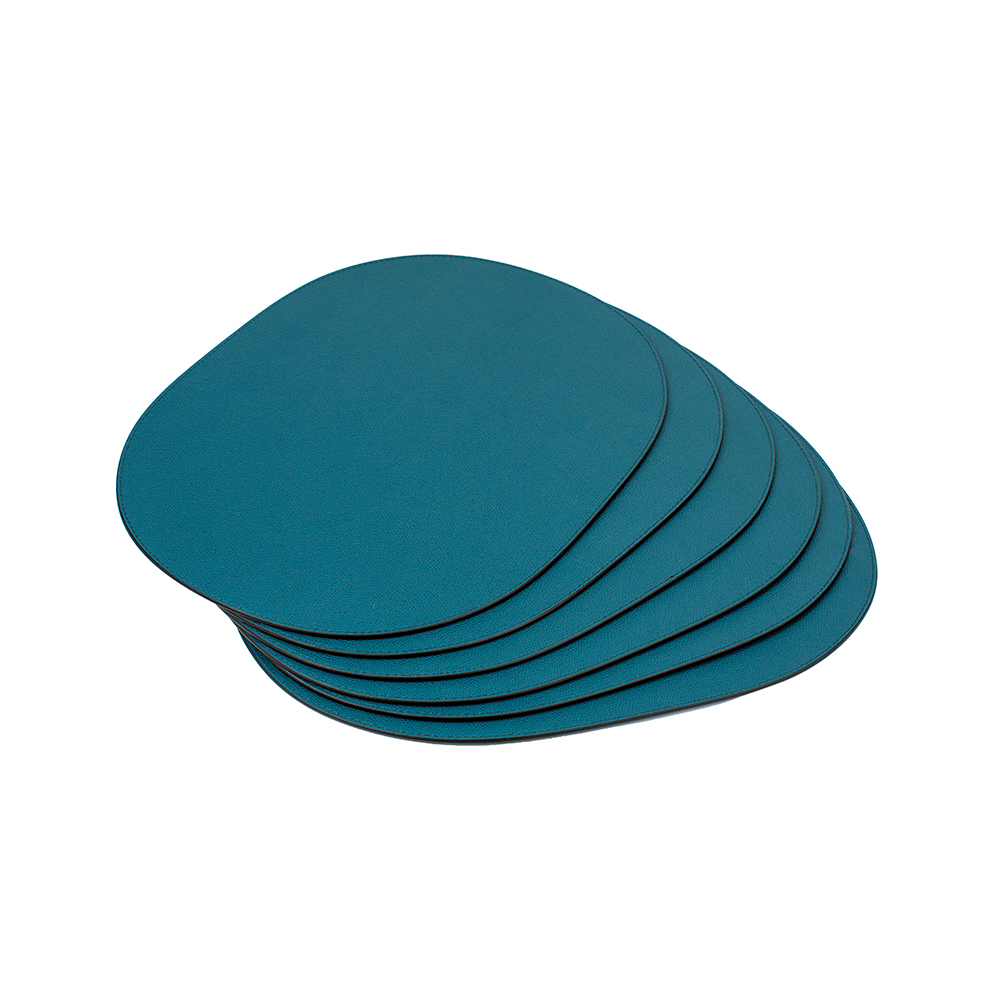 Placemat PLACEMAT OVAL PETROL BLUE 39.5 x 29.5 cm