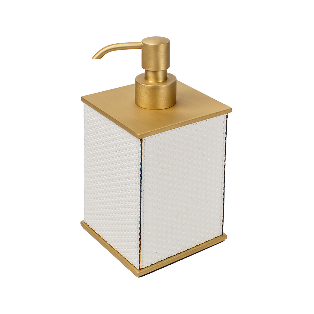Bathroom set Firenze Brass Bellagio White, 4 items