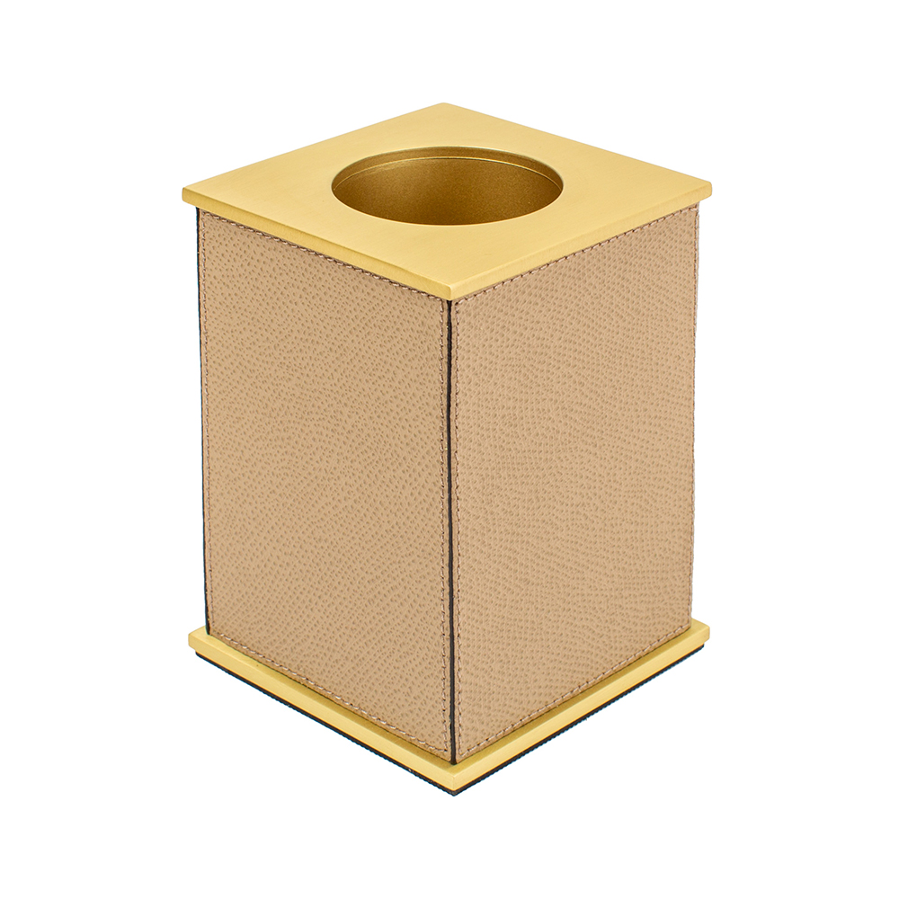 Bathroom set Firenze Brass Taupe, 4 items