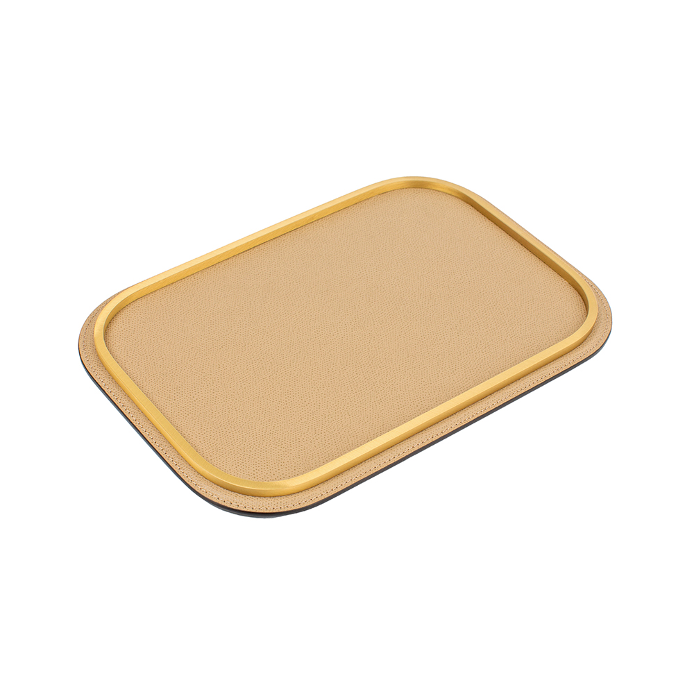 Bathroom set Firenze Brass Taupe, 4 items