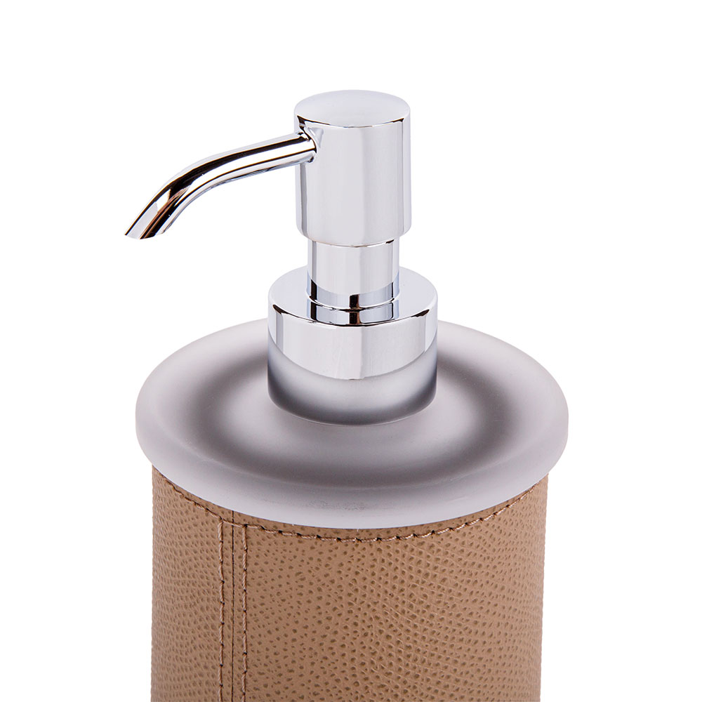 Bathroom set Santorini Chrome Taupe, 2 items