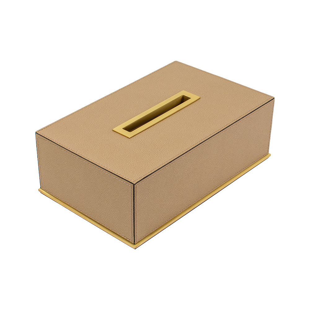 Napkin holder FIRENZE BRASS TAUPE 28 x 17 x 8.5 cm