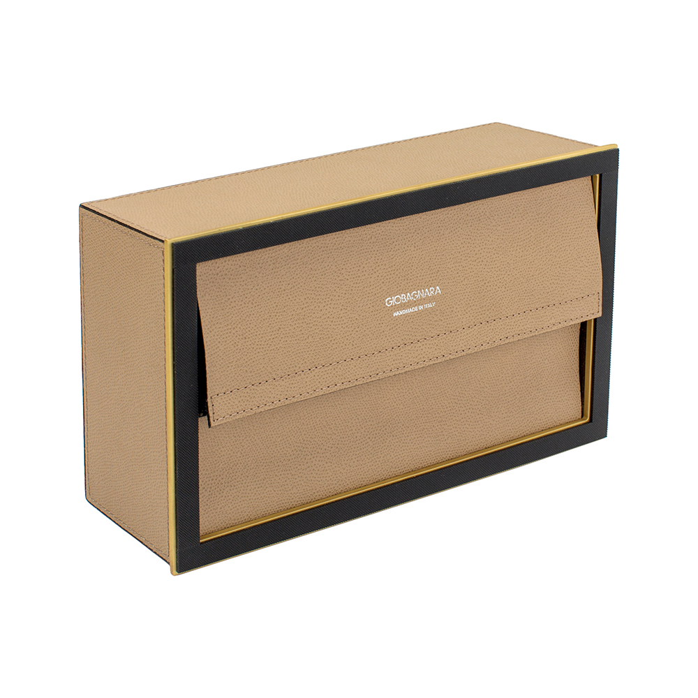 Napkin holder FIRENZE BRASS TAUPE 28 x 17 x 8.5 cm