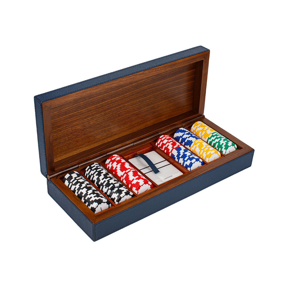 Poker set POKER CASE ROYAL BLUE