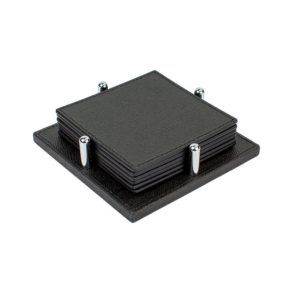 Set of coasters DAVID BLACK 12 x 12 cm (6 pcs.)