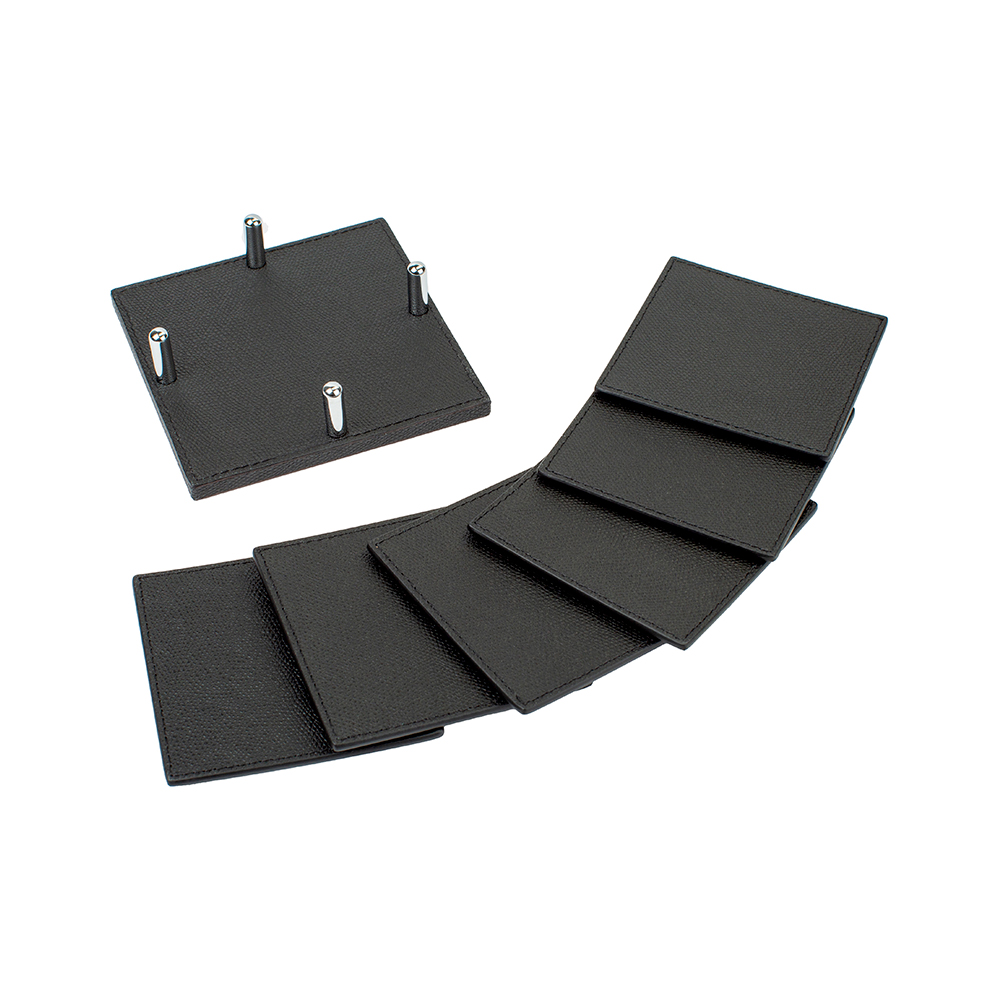 Set of coasters DAVID BLACK 12 x 12 cm (6 pcs.)