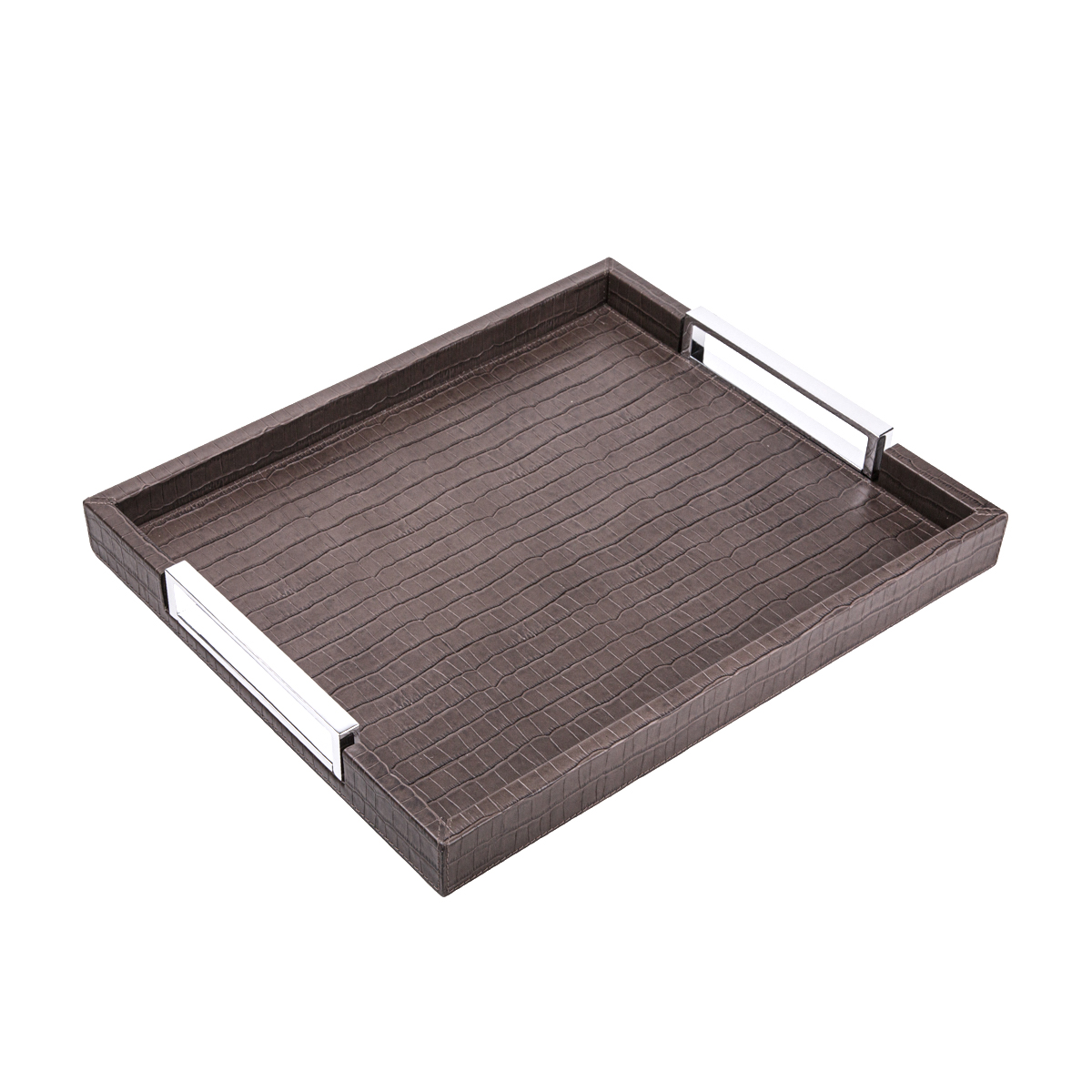 Tray VICTOR CROCO SMOKE 34.5 X 44.5 cm