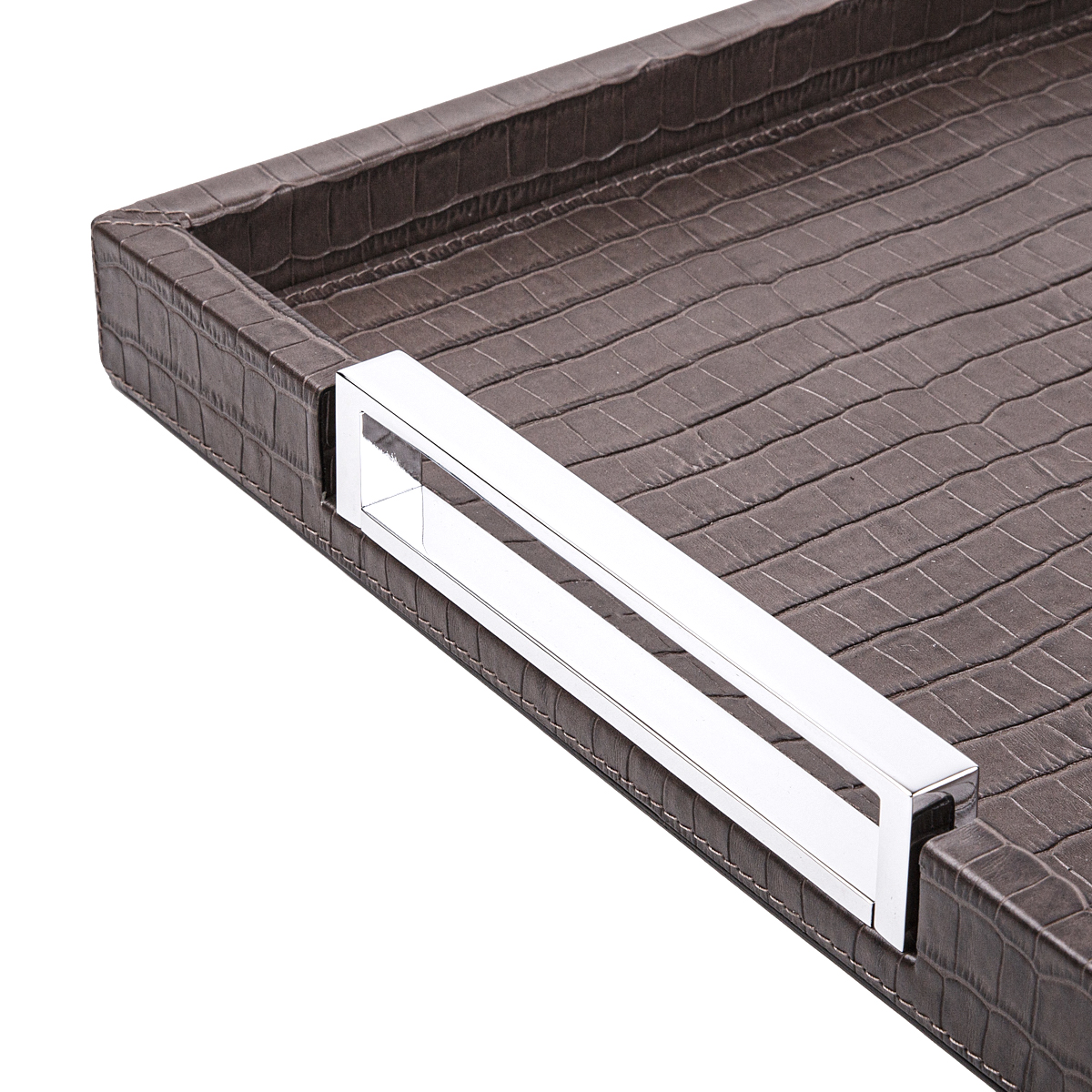 Tray VICTOR CROCO SMOKE 34.5 X 44.5 cm