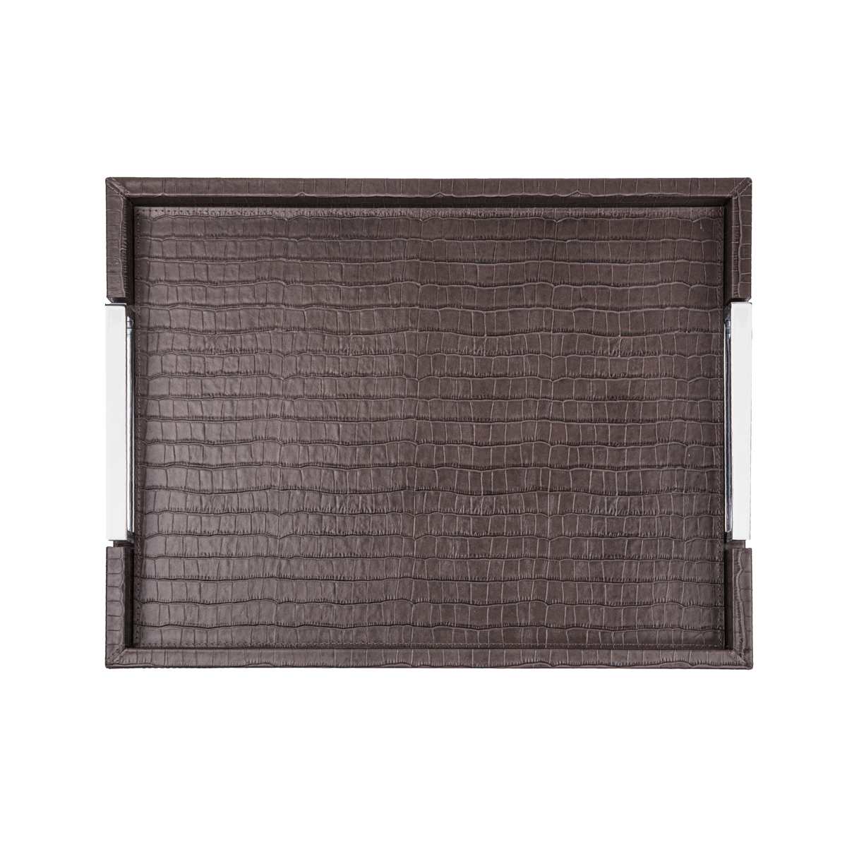 Tray VICTOR CROCO SMOKE 34.5 X 44.5 cm