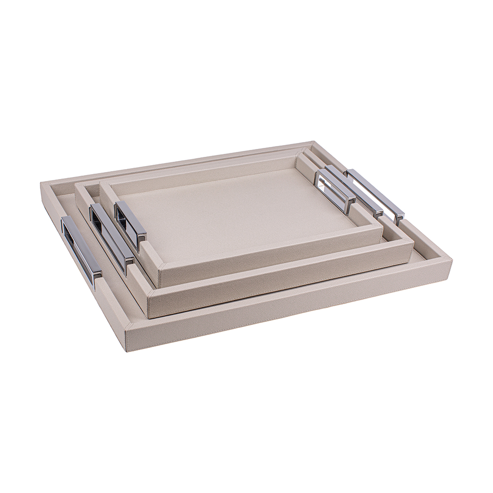 Tray VICTOR LIGHT GREY 44 x 54 cm