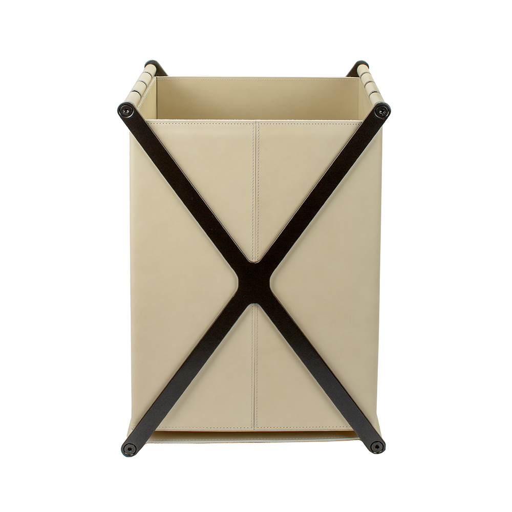 Laundry basket EDINBURGH LIGHT GREY Ø40.5 x 52.5 cm