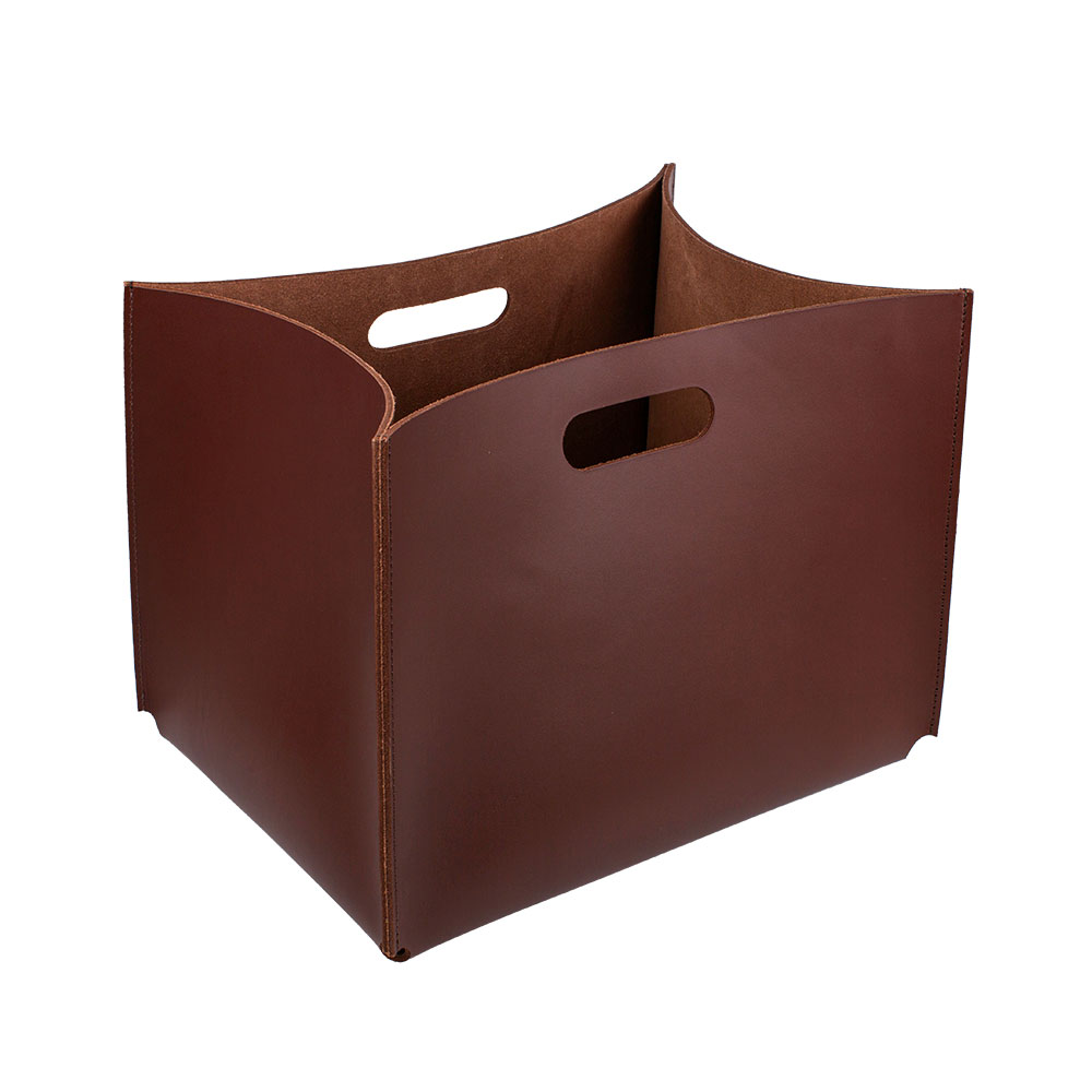 Blanket basket AMSTERDAM BROWN 45 x 32 x 31 cm