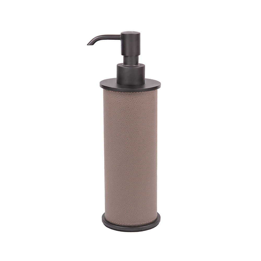 Soap dispenser POSITANO BRONZE MUD Ø7 x 23 cm