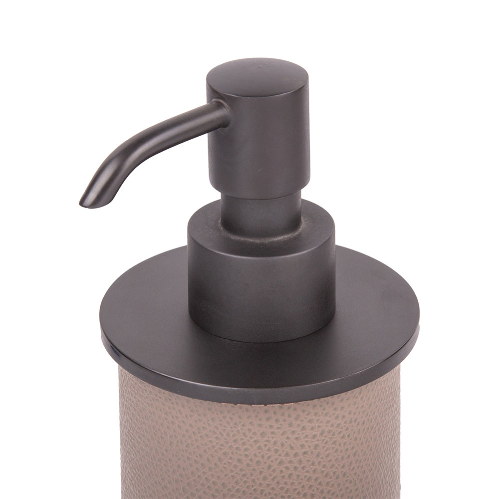 Soap dispenser POSITANO BRONZE MUD Ø7 x 23 cm