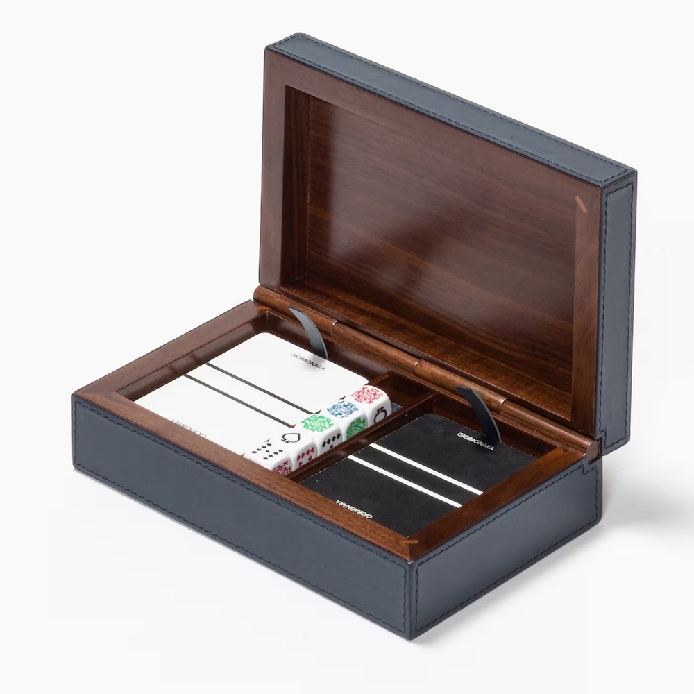 Playing cards set San Marco Nappa Royal Blue 19 x 12 x 3.5 cm